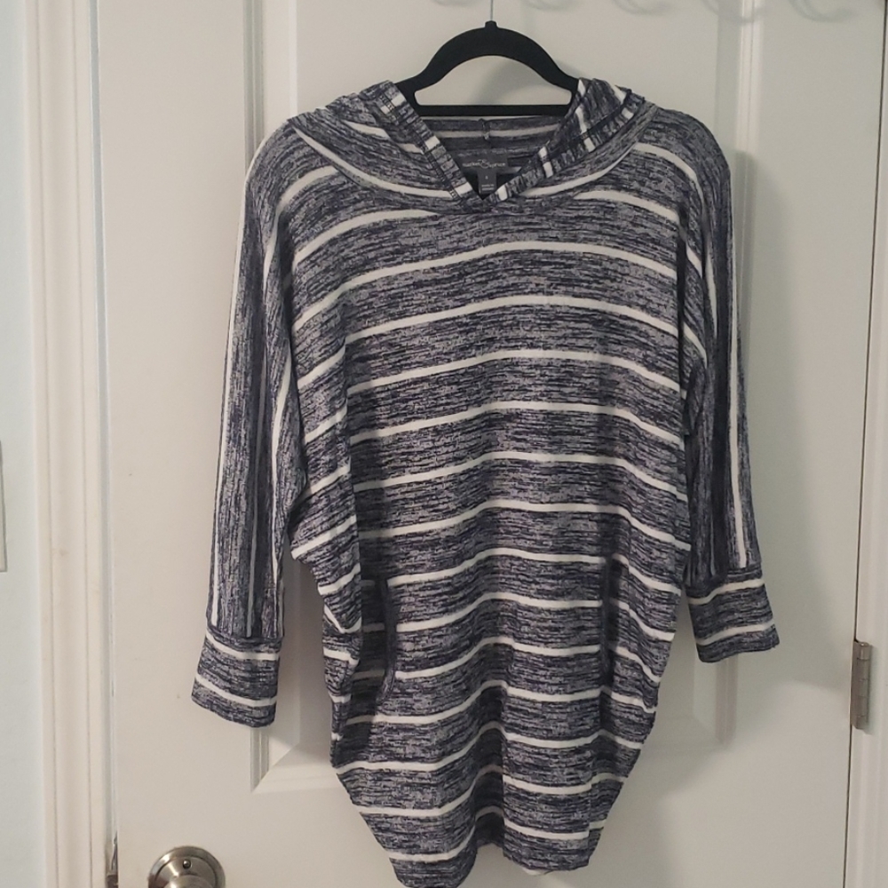 StitchFix hooded striped sweater